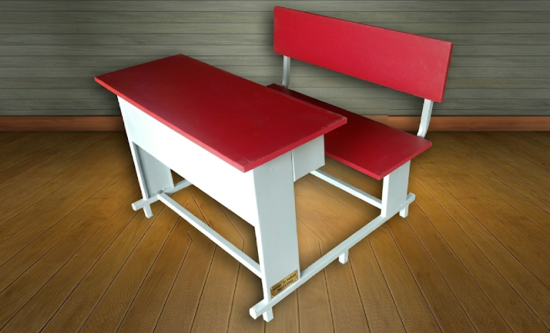 3 Seater School Bench
