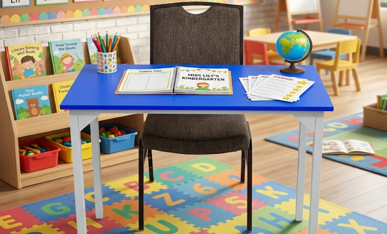Wooden Teacher Desk